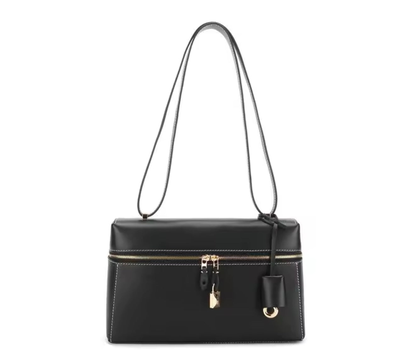 THE ZELMA LEATHER BAULETTO BAG