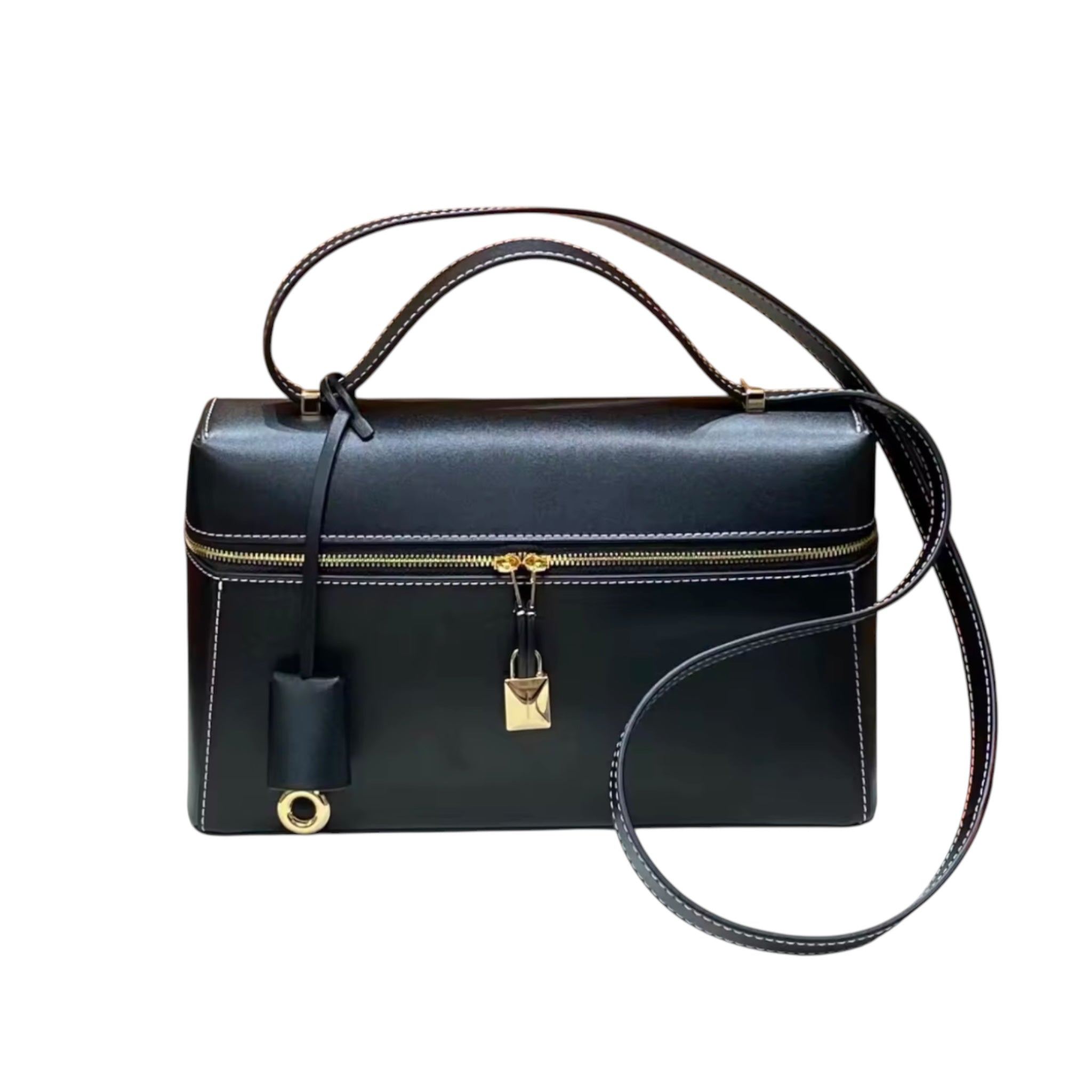 THE ZELMA LEATHER BAULETTO BAG