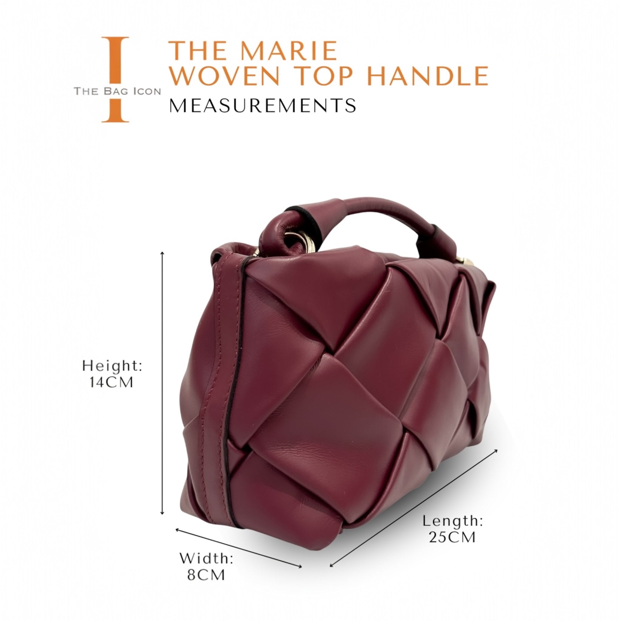 THE MARIE WOVEN TOP HANDLE BAG