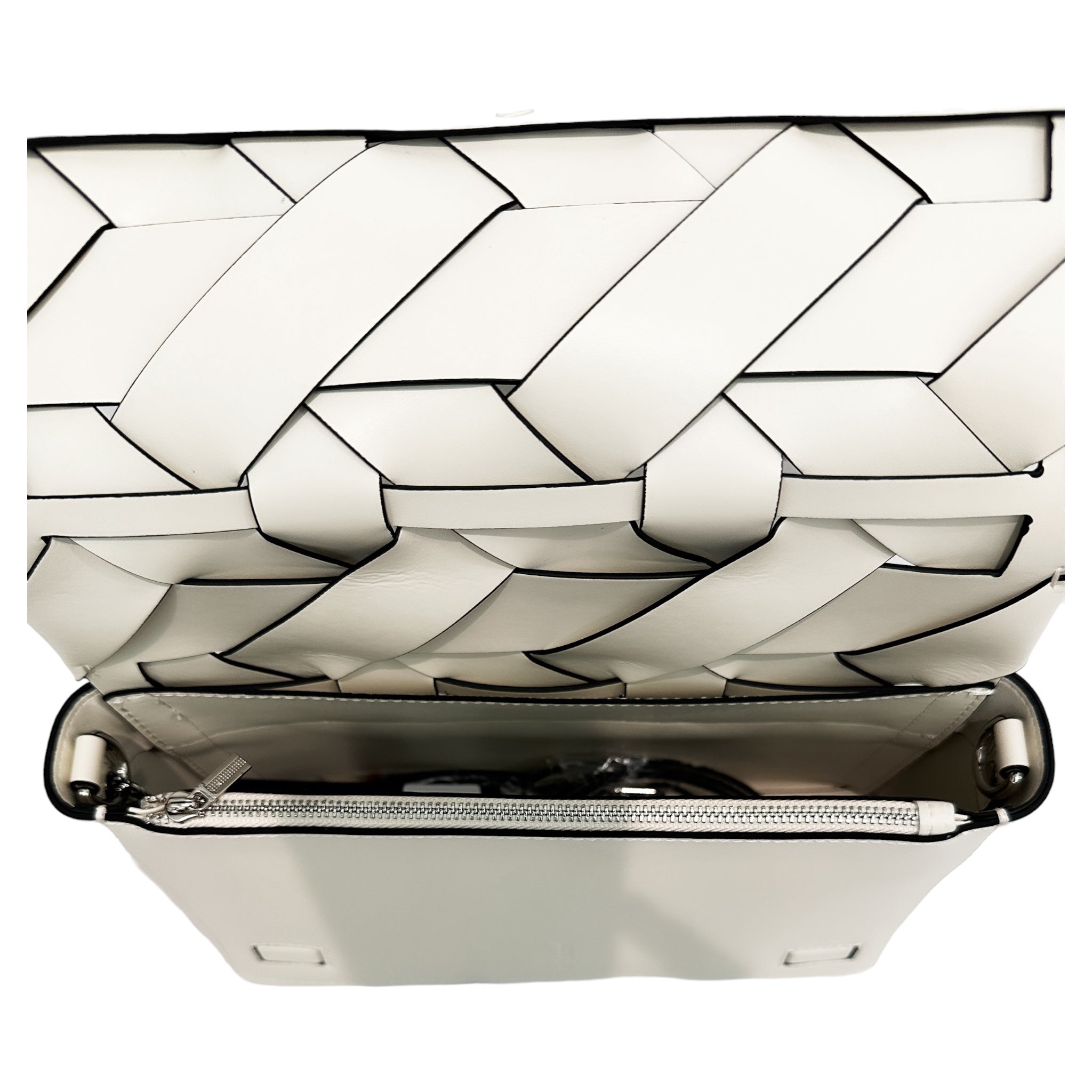 The ZENOBIA WOVEN CLUTCH